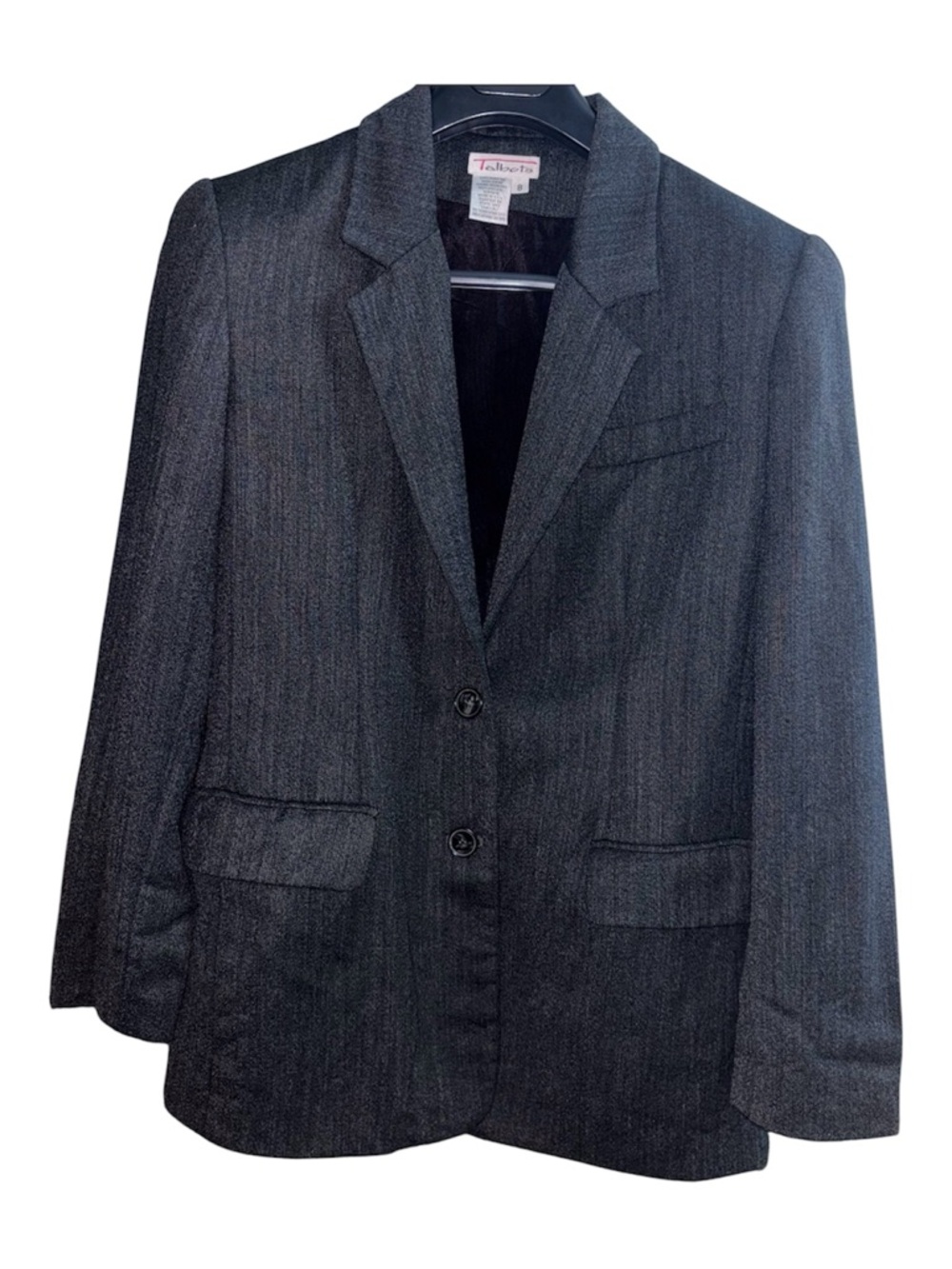 Vintage Talbots Charcoal Gray Wool Blazer